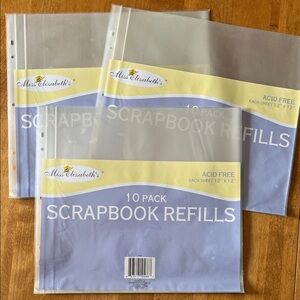 Clear Scrapbook Refill Pages - 10 Pack By Miss Elizabeth's